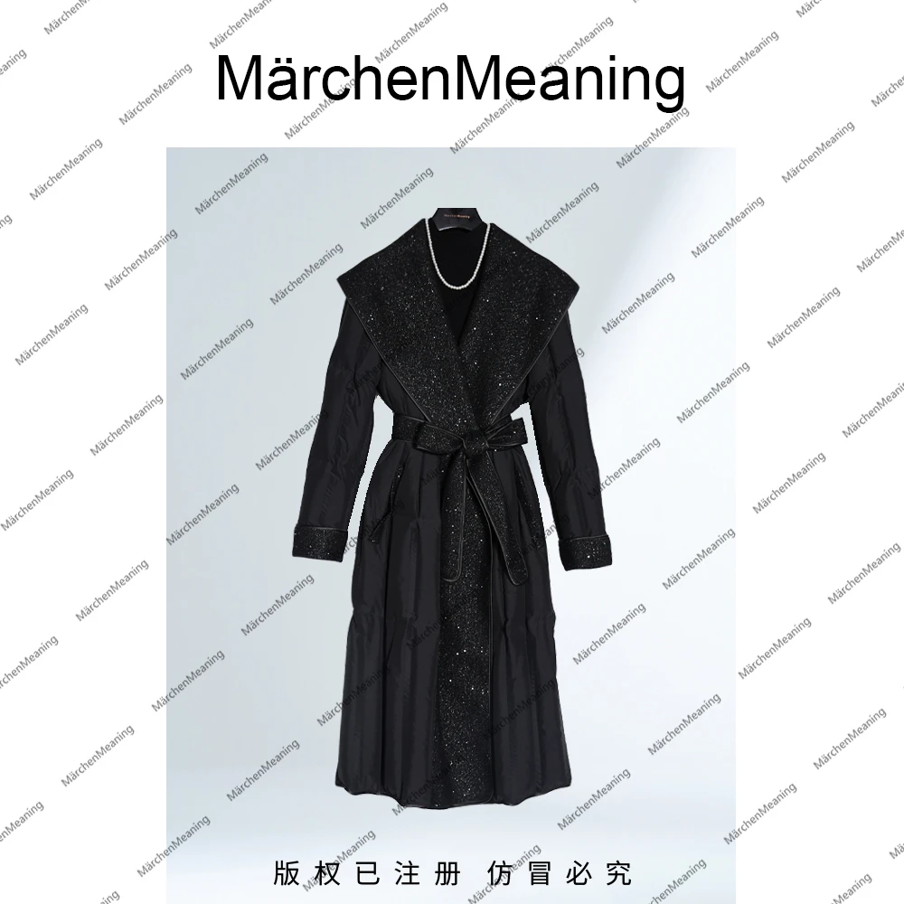 MärchenMeaning【羊毛大衣+90鹅绒】加长款加厚轻奢冬季蒋蒋