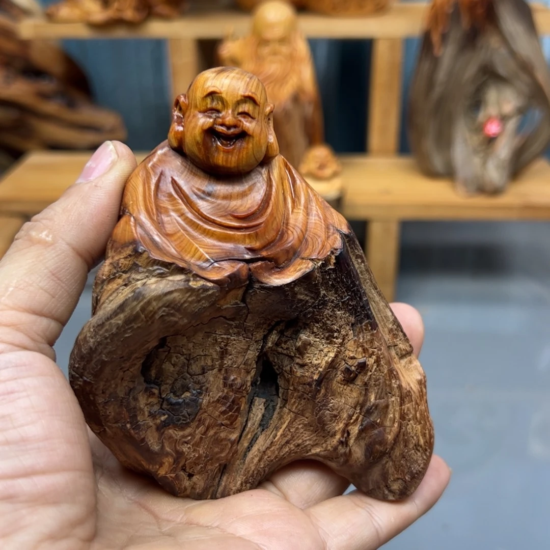海***舟木崖柏木摆件手把件