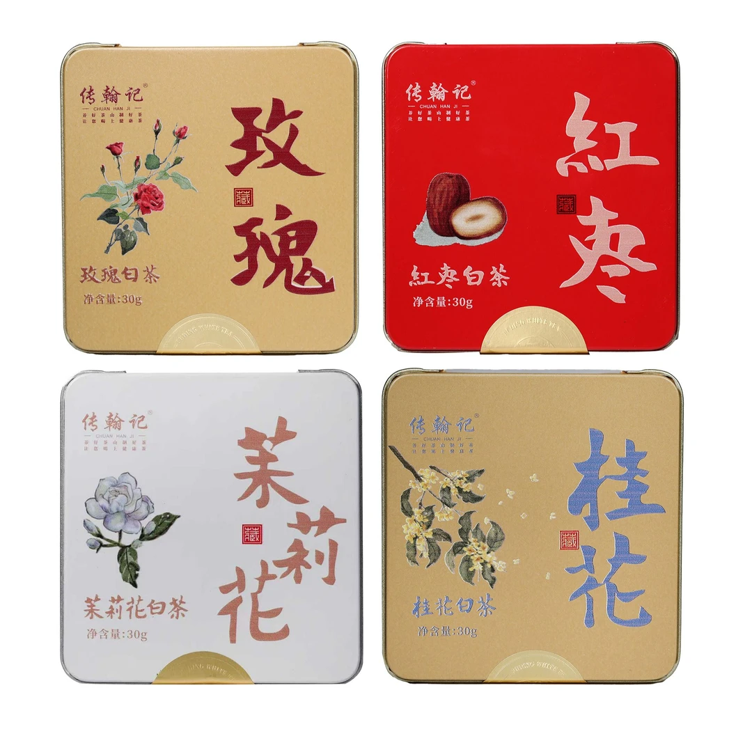 【老李私藏茶】2018年原料桂花、玫瑰、红枣、茉莉福鼎寿眉白茶 带茶样
