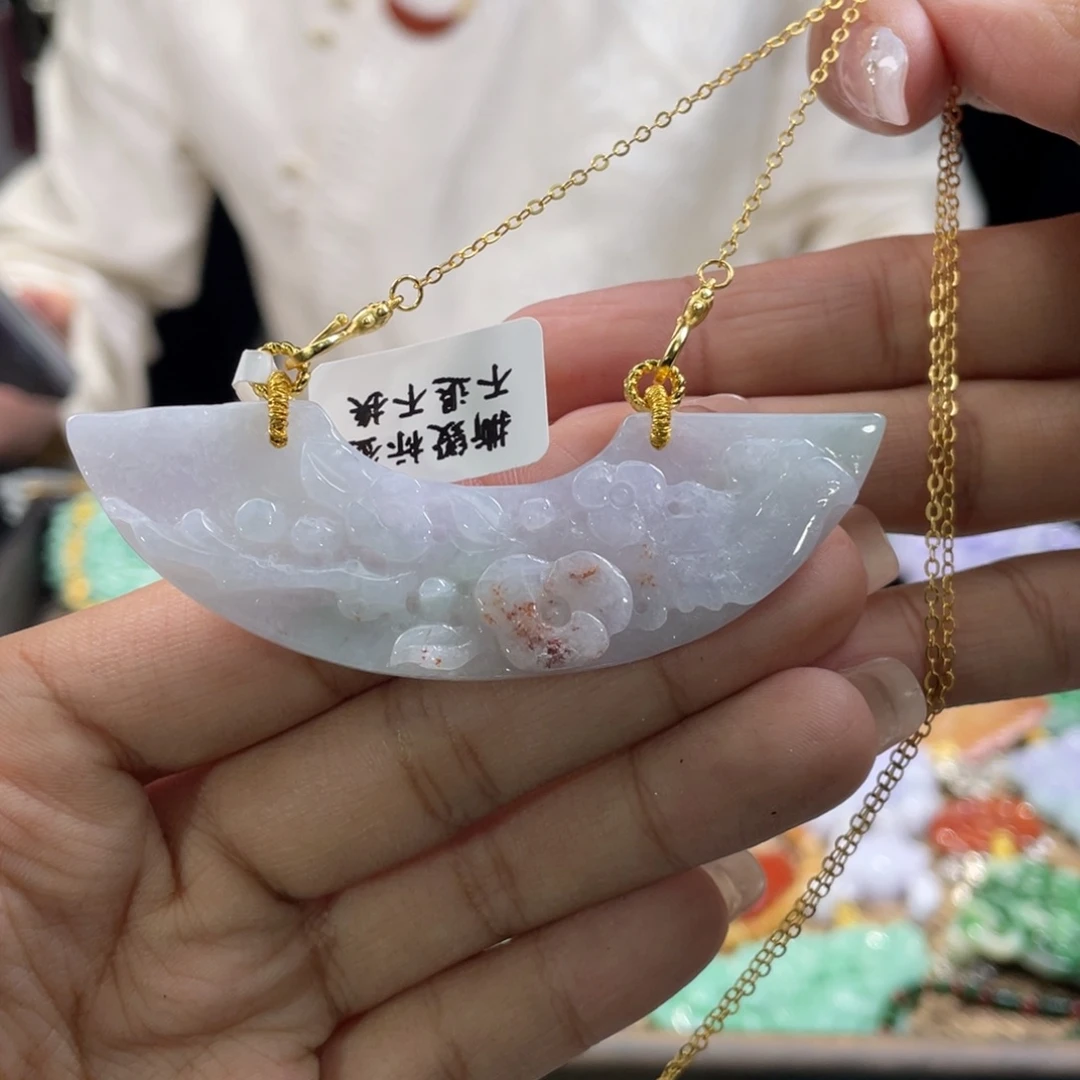 翡翠颈饰未镶嵌代编织