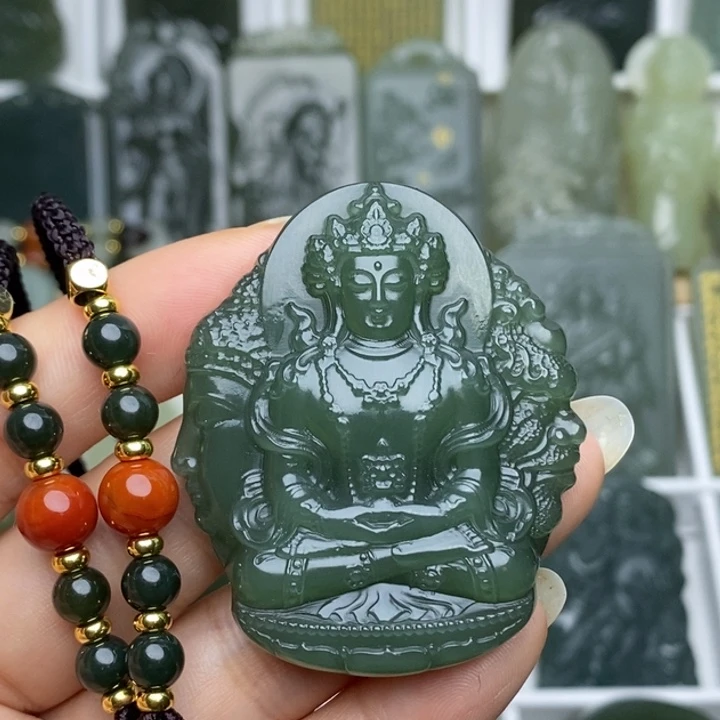 和田玉未镶嵌颈饰