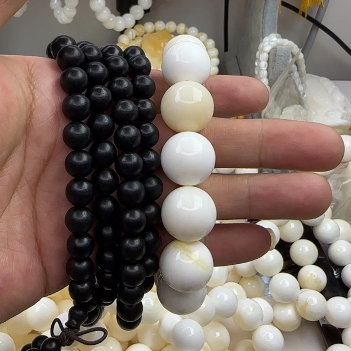 东非黑黄檀（紫光檀）手串/手链带黄1.6手串加珠