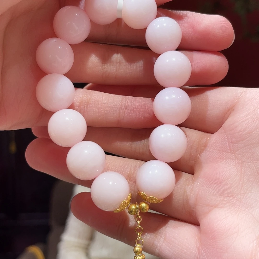 欧泊未镶嵌手串粉澳宝