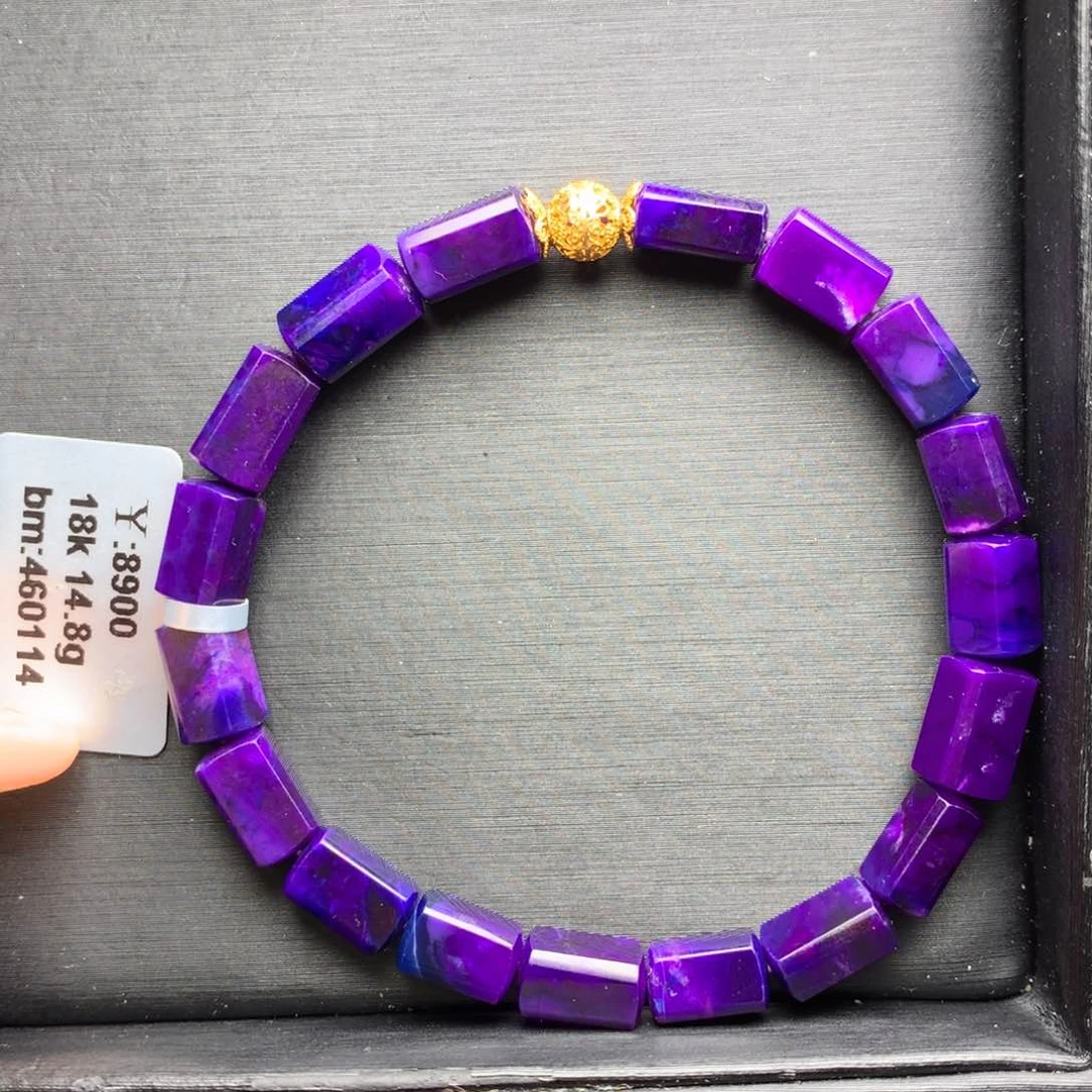 苏纪石（舒俱来）手串18K金镶嵌