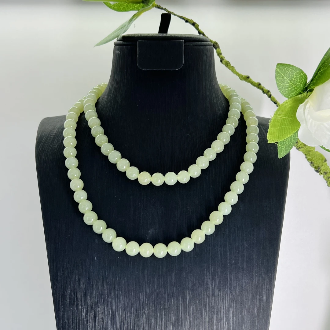 壹屿珠宝 和田玉浅翠颈饰