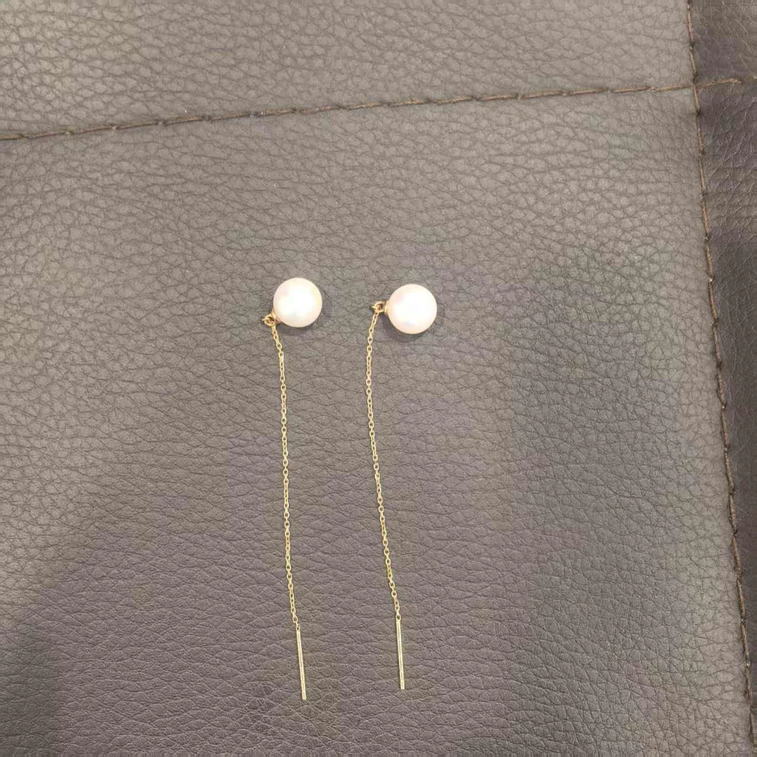 CBAI/菜百XD 18K金珍珠耳饰 精致简约