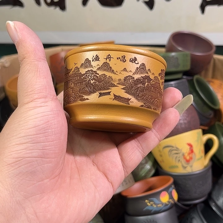 茶杯紫砂全手工紫砂主人杯