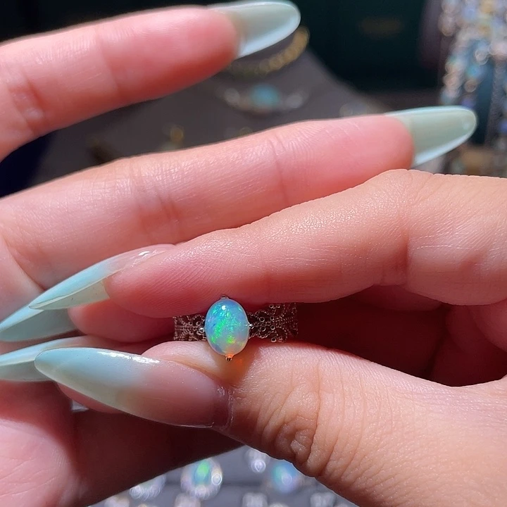 欧泊银S925镶嵌戒指）S*y