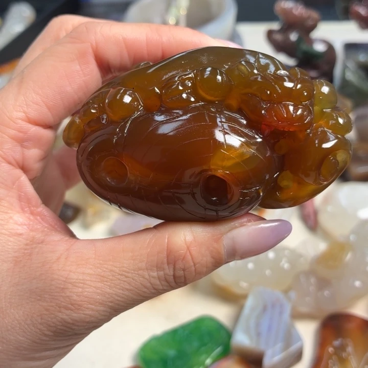 玛瑙/玉髓未镶嵌吊坠(不含链)