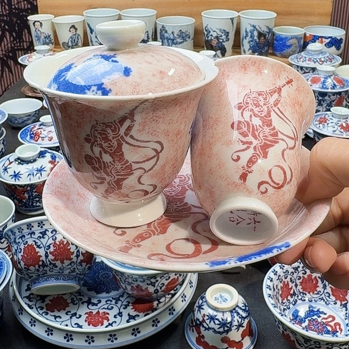 敦煌飞天反弹琵琶三件套拓片