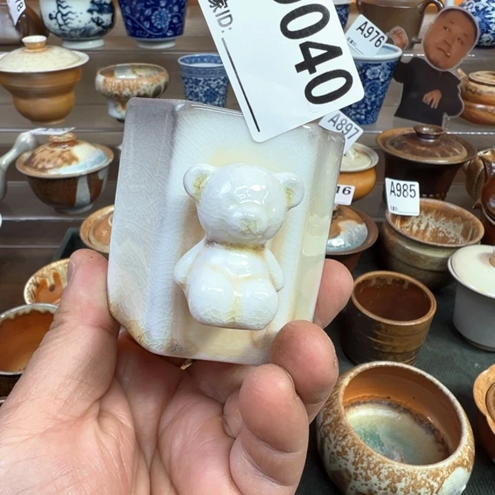 摆件040景德镇手工柴窑咖啡杯