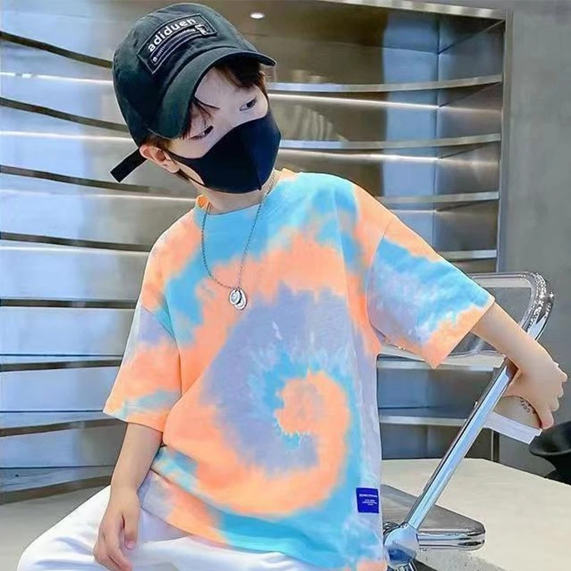 【100%纯棉】儿童T恤短袖2025年夏季新款中大童男童夏款男孩半袖潮T