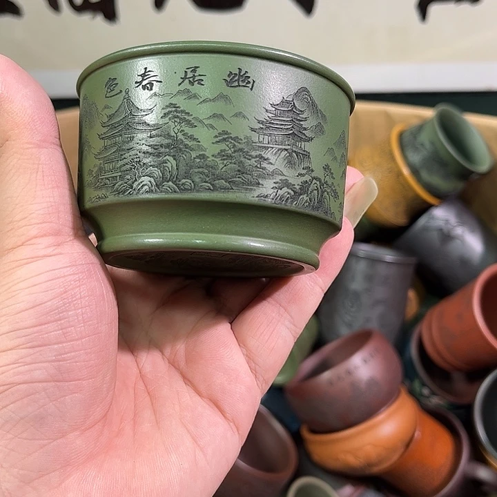 茶杯紫砂全手工紫砂主人杯