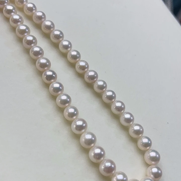 银S925镶嵌颈饰淡水珍珠➕8-8.5高品极光炫彩