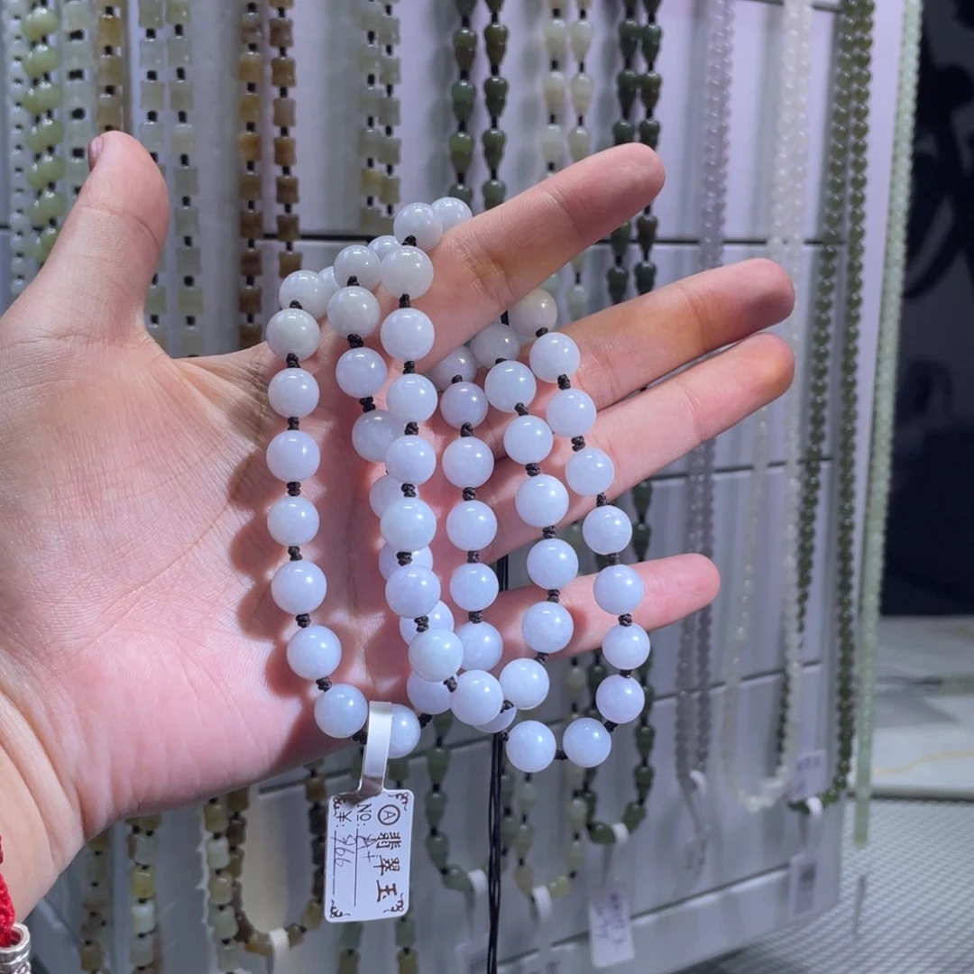 颈饰未镶嵌翡翠珠链