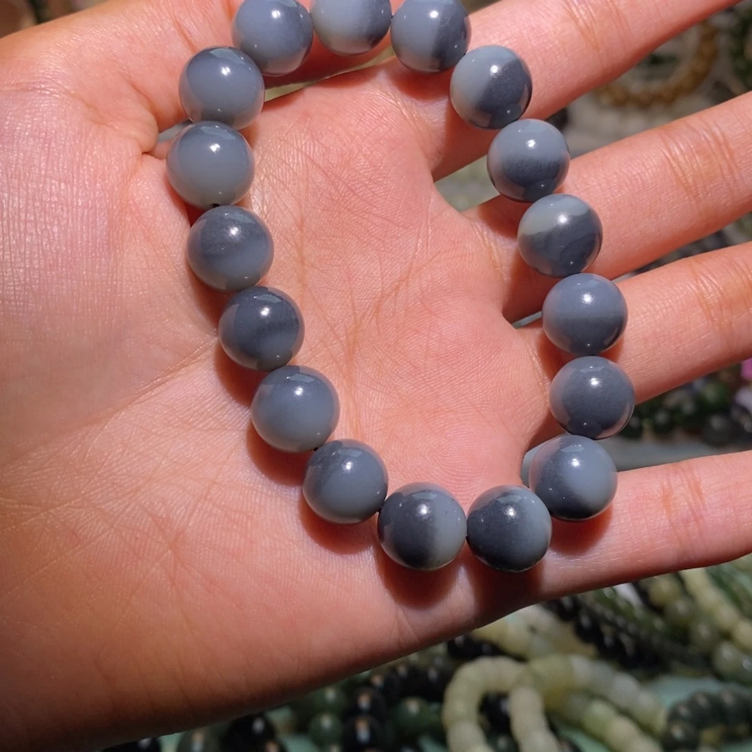 鱼***精未镶嵌手链和田玉