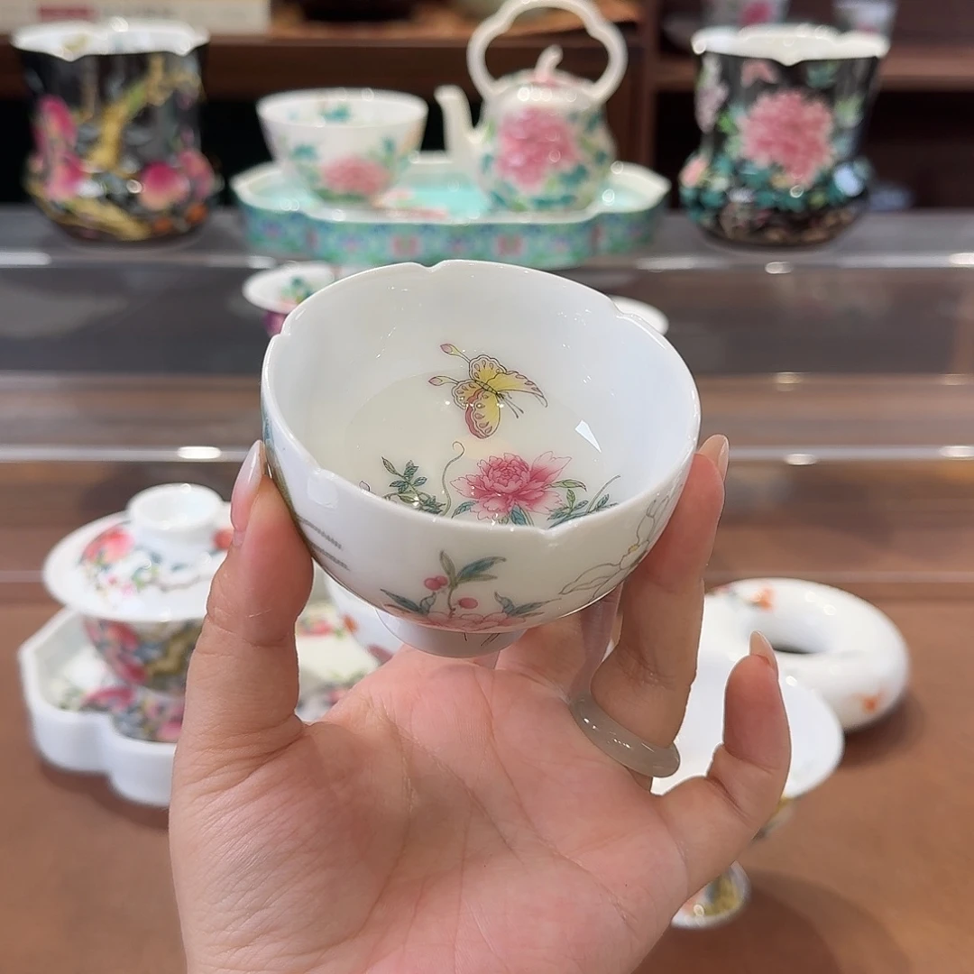珐琅彩主人杯茶具套装
