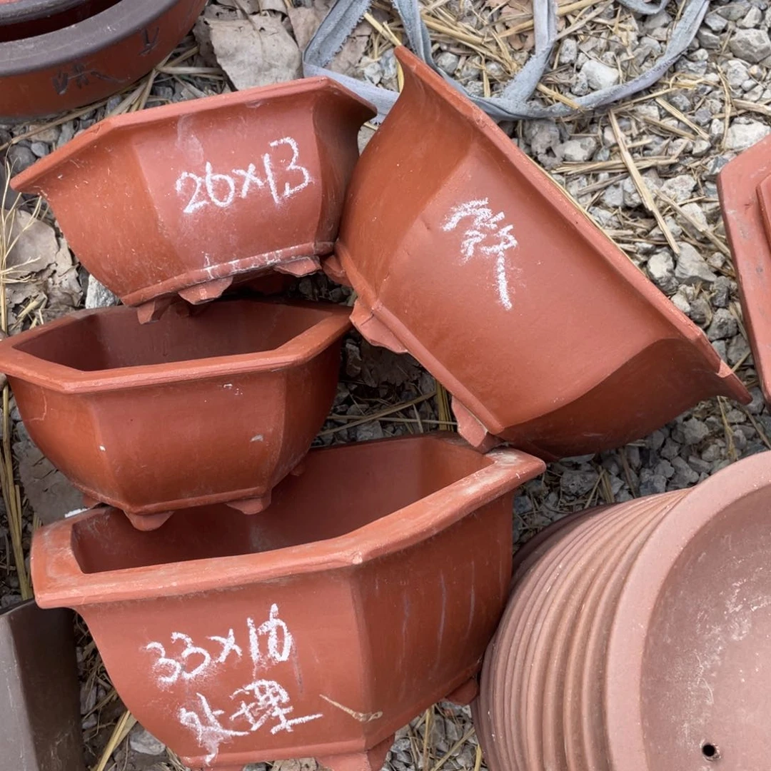 紫砂六角33*26 一组四只