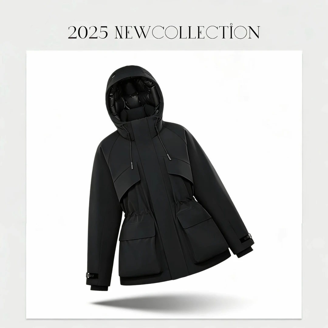 收腰冲锋2025年新风壳鹅绒显瘦户外冬-GL7777