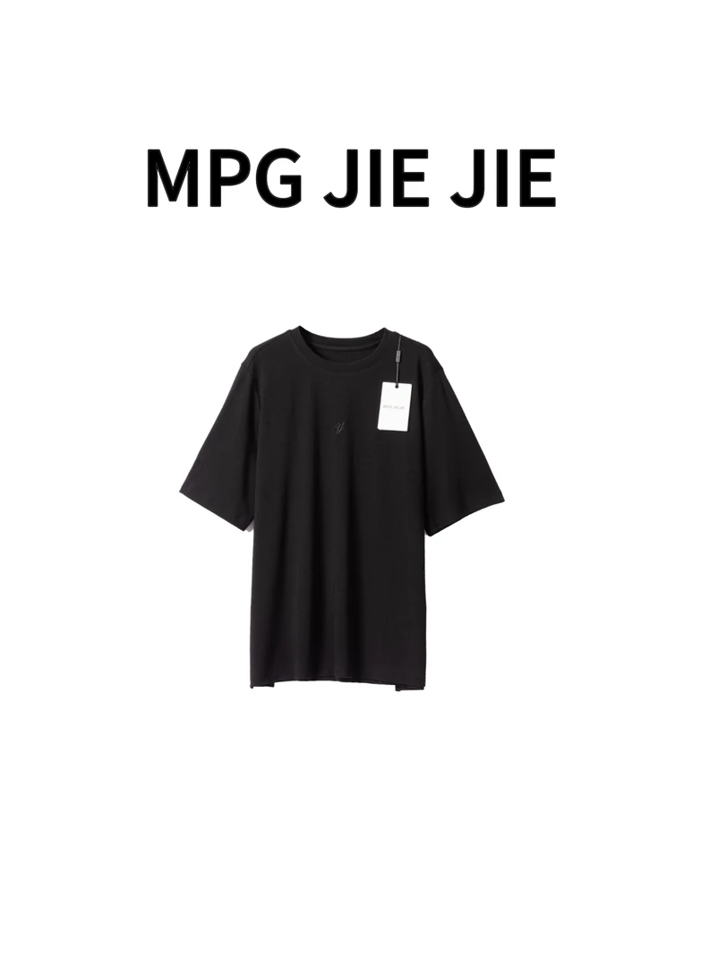 MPG JIEJIE【花岚】大码薄款正肩复古花卉刺绣设计感显瘦圆领上衣