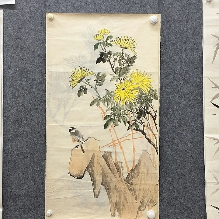 竖款新中式装饰画3