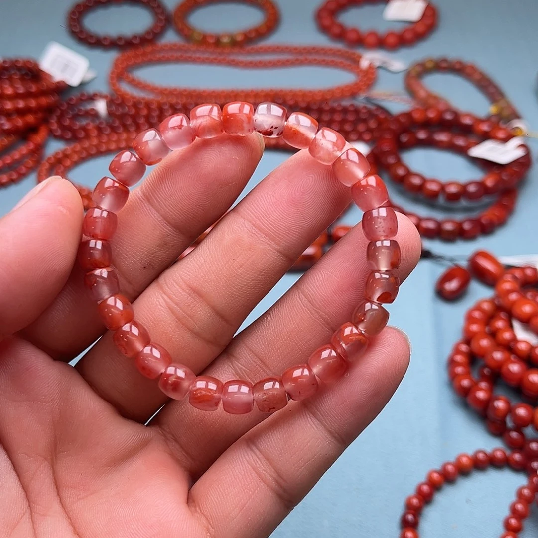 手链未镶嵌南红玛瑙直切卡7十