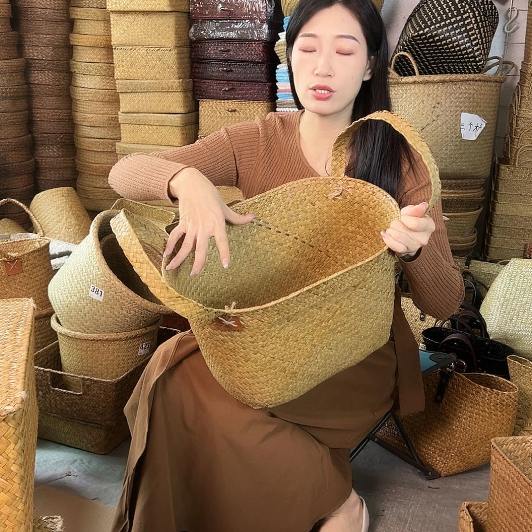 草编草编包/草编收纳盒微瑕疵