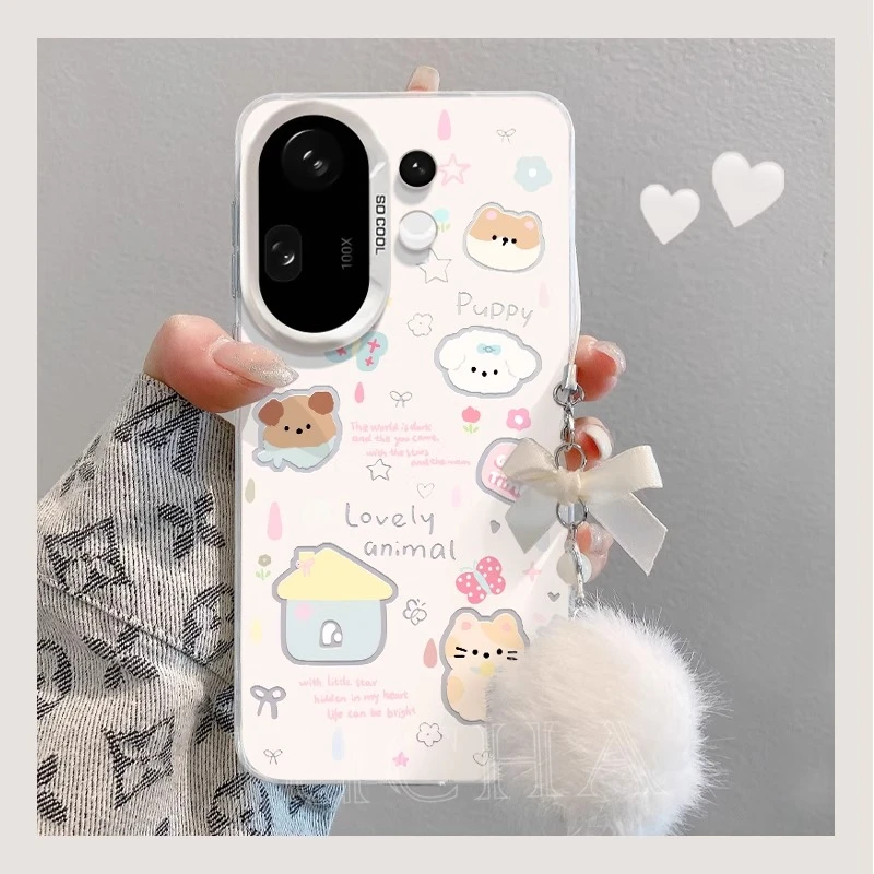 适用vivos30新款手机壳带挂件爆款卡通超薄s30promini防摔高级感