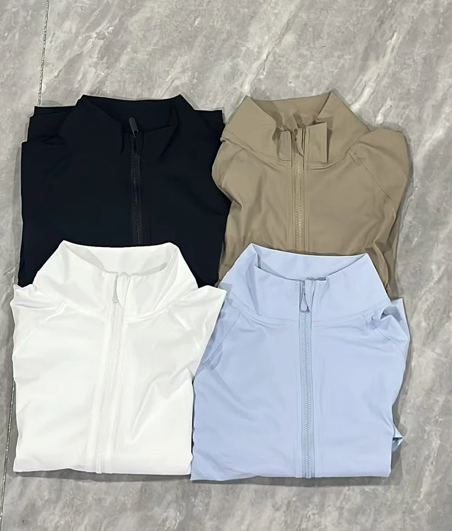 【1326】女士夏季立领修身凉感运动透气外套