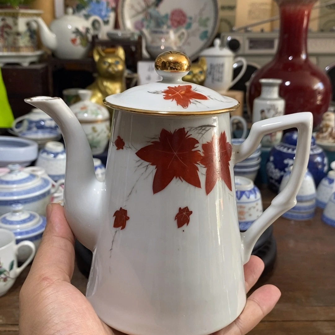 摆件手绘一枝花高壶一把