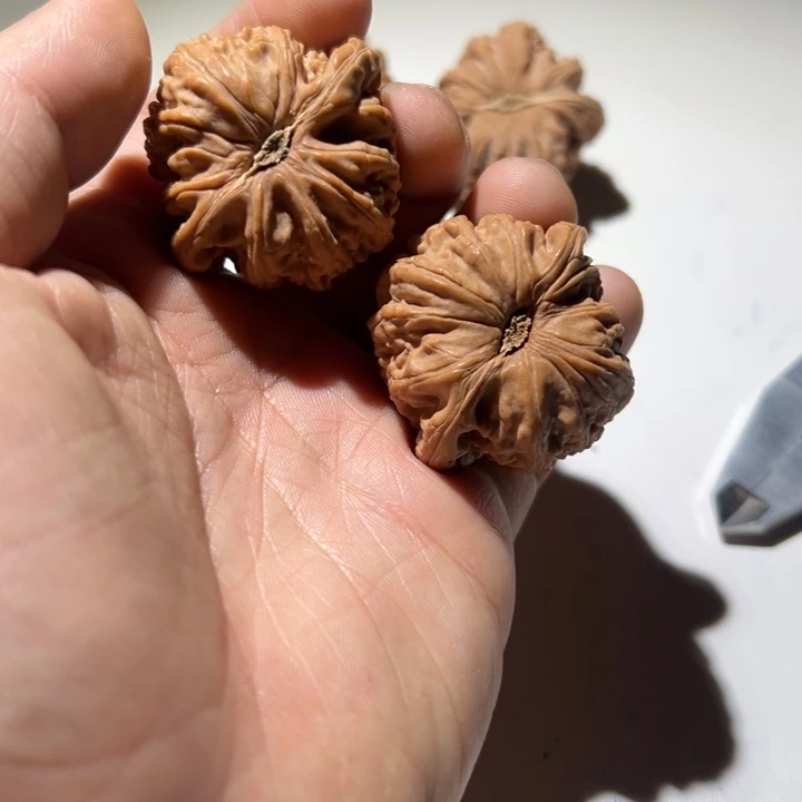 熹***y文玩核桃把件球白