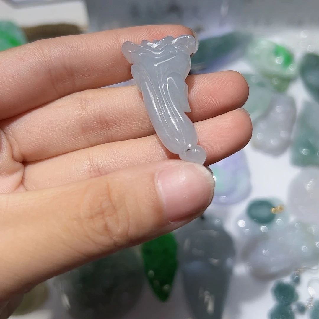 翡翠银S925镶嵌颈饰天然A货翡翠