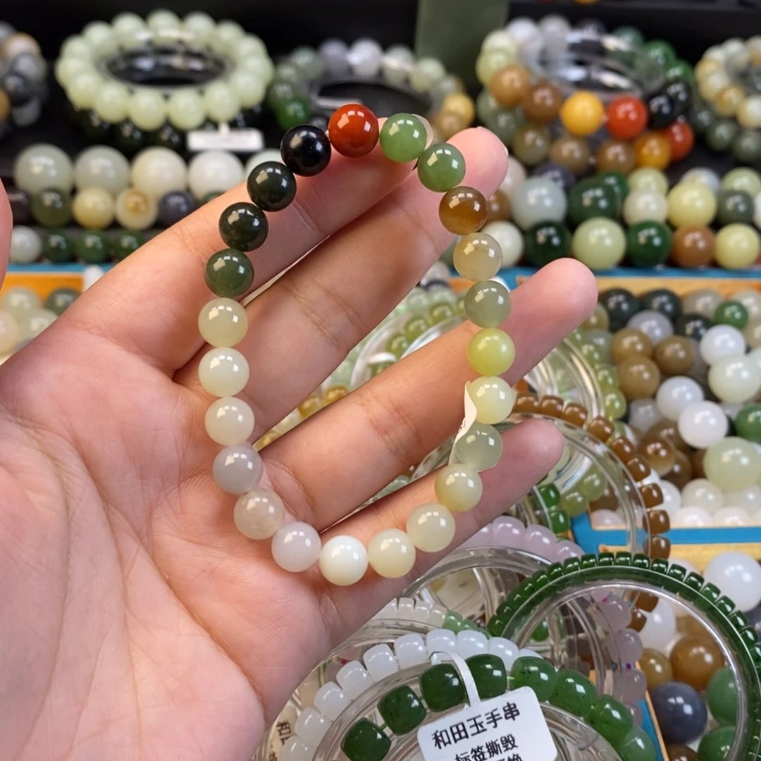 和田玉手串未镶嵌福利多宝手串z 8