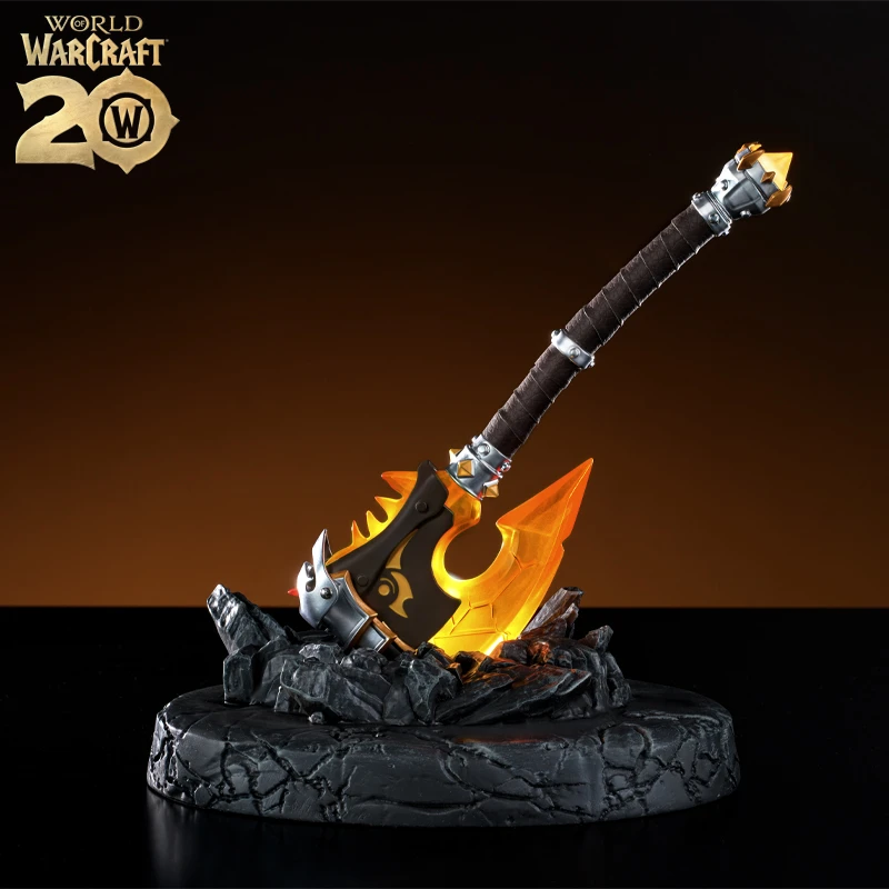 Blizzard暴雪游戏官方正版魔兽世界20周年款光铸血吼发光收藏摆件