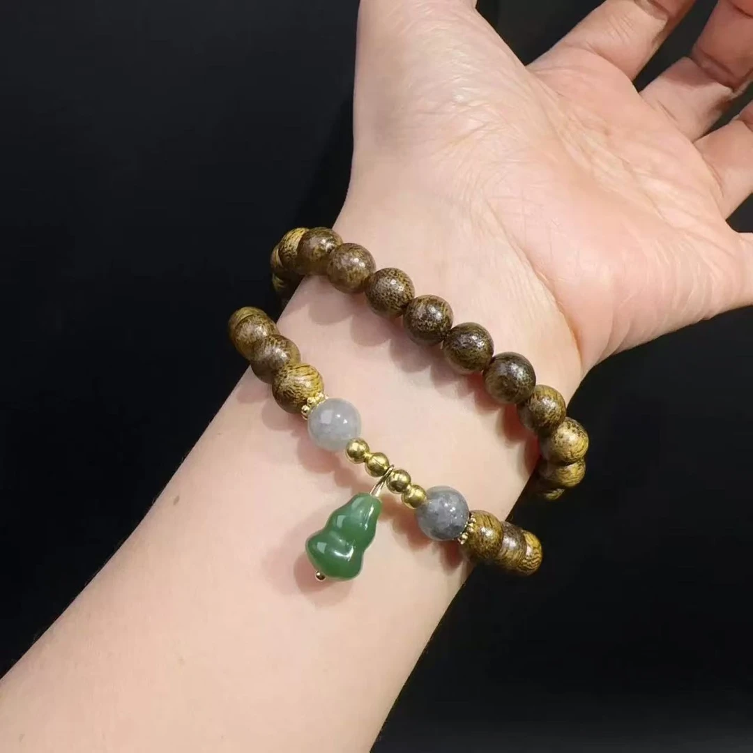 增香沉香木A036双圈8mm