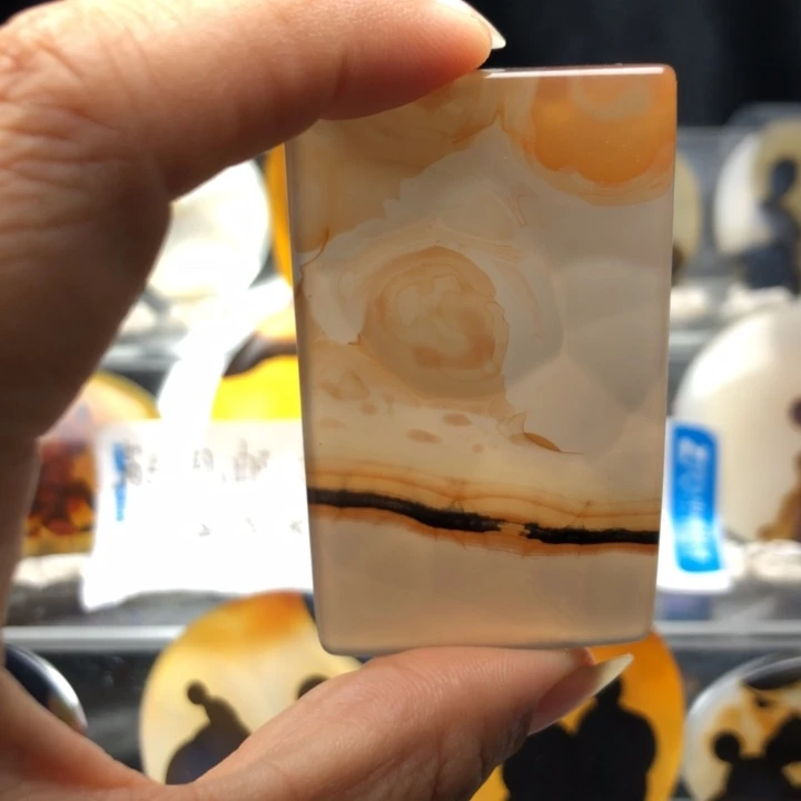 合金玛瑙/玉髓珠宝奇石157有瑕