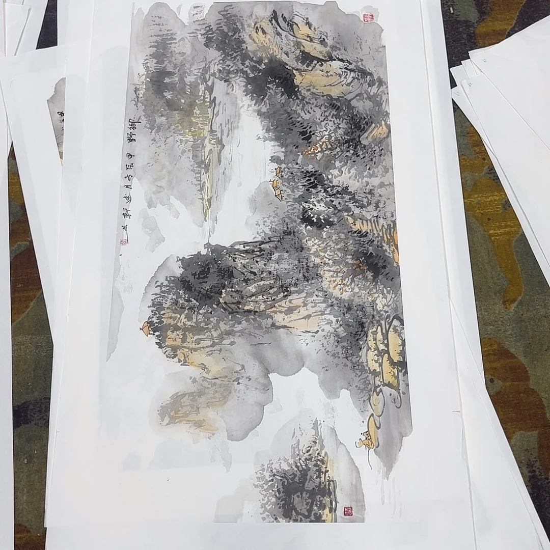 国画贾述轩三尺童