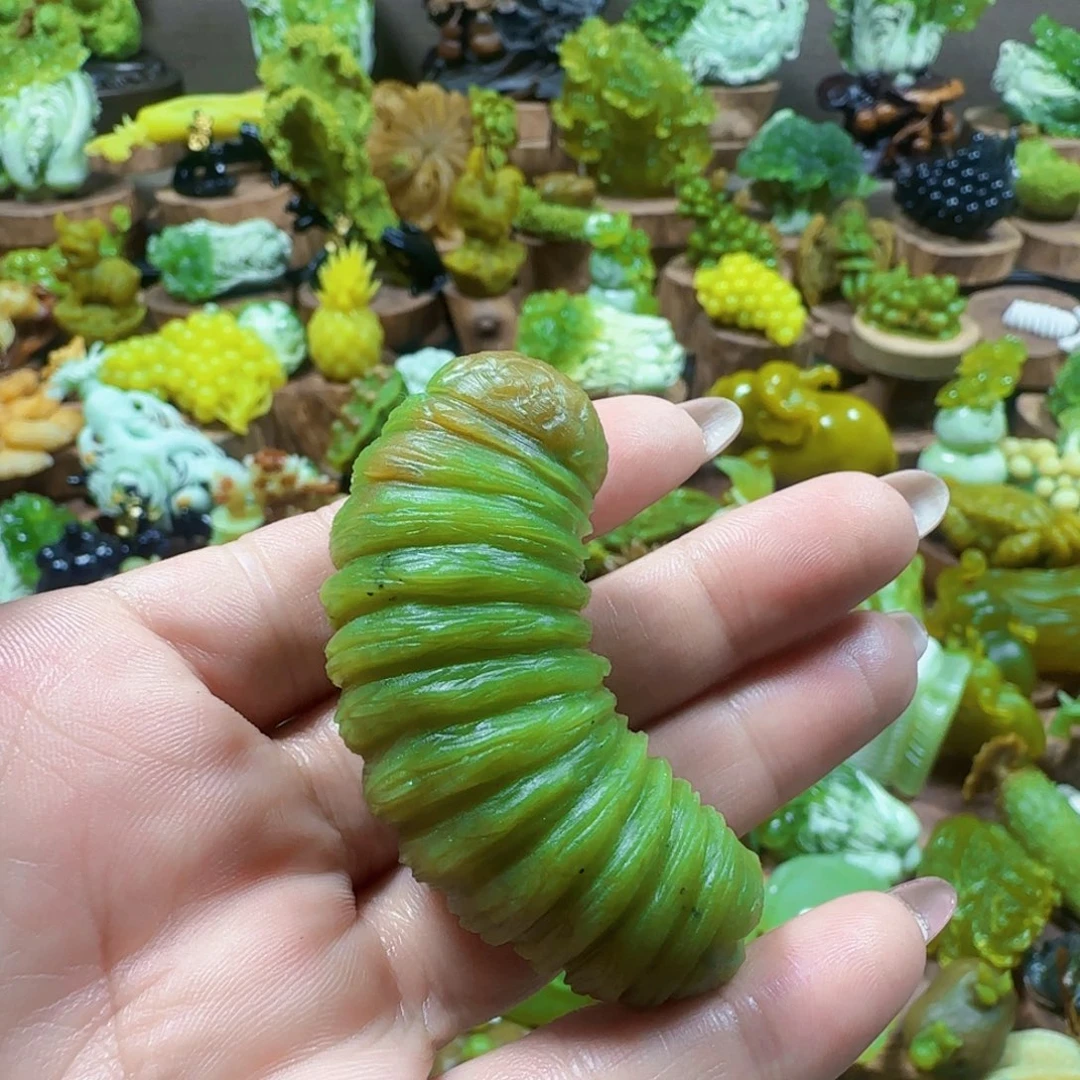 蛇纹石玉未镶嵌手把