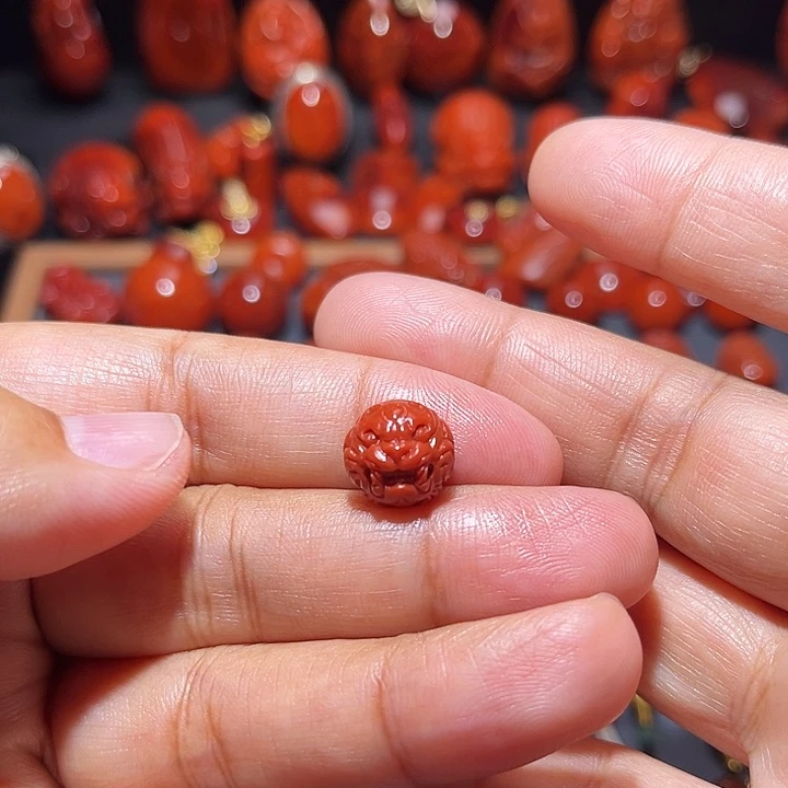 南红玛瑙未镶嵌配饰貔貅珠11.6mm