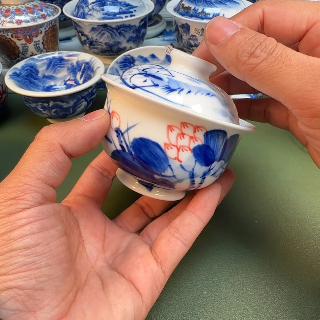 纯手工纯手绘茶具石头12