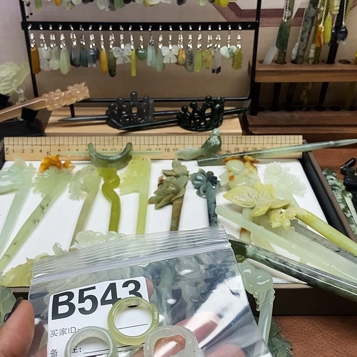 岫玉发簪未镶嵌瀅***