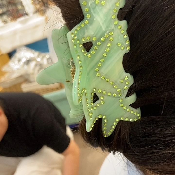 铜合金醋酸绿色星星醋酸抓夹