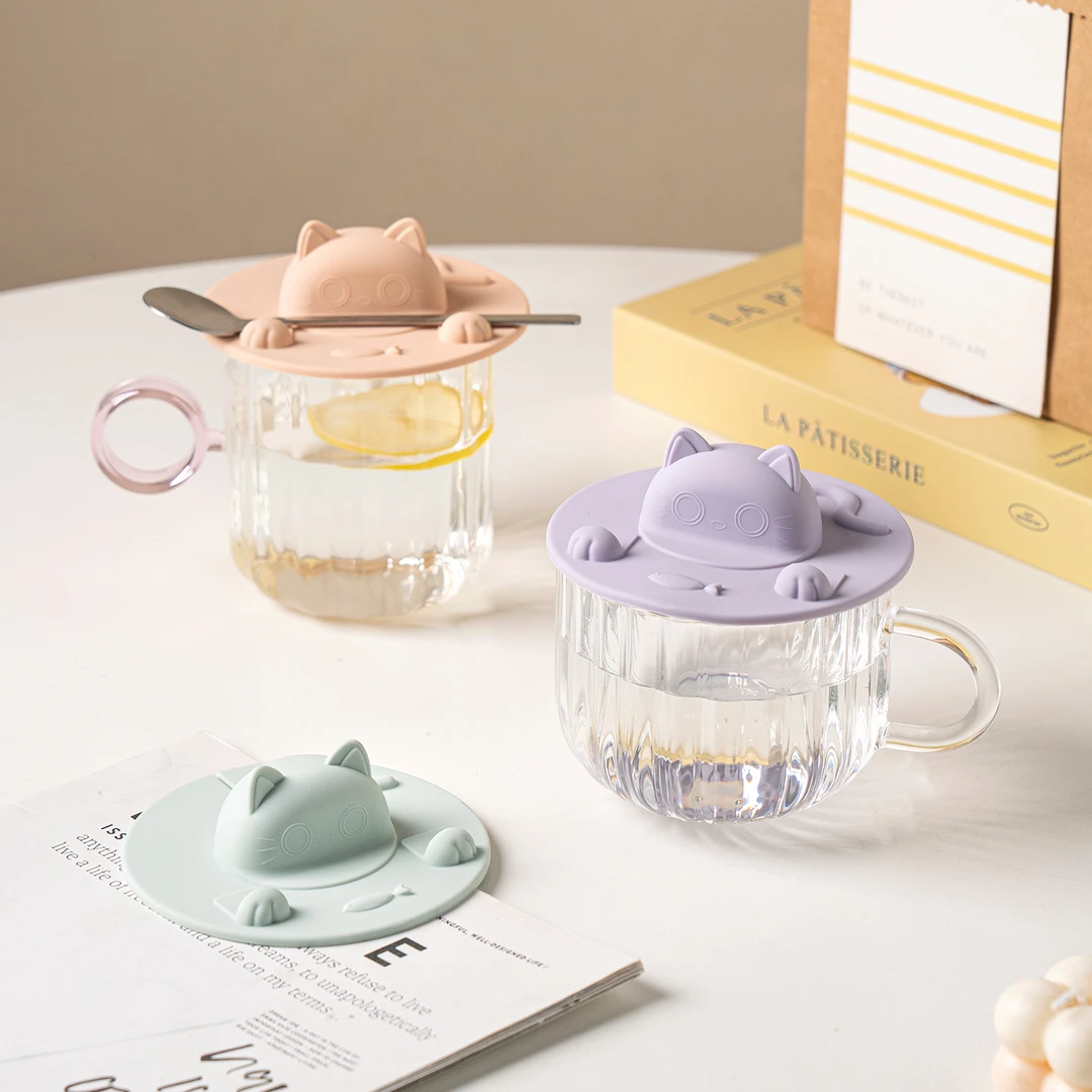 硅胶杯盖水杯通用杯盖可爱防尘万能盖子玻璃杯陶瓷杯子盖马克杯盖