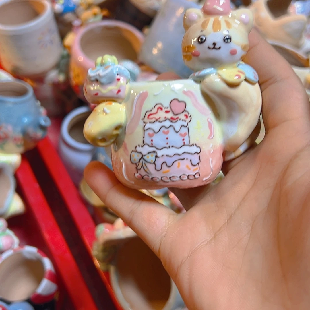 清仓老梧家的手工多肉花盆