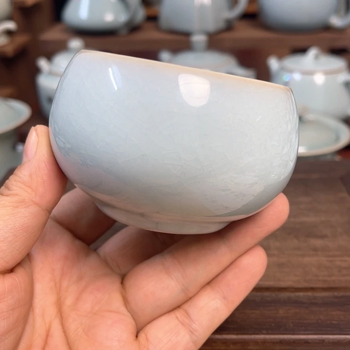 汝州原矿原釉微瑕杯杯
