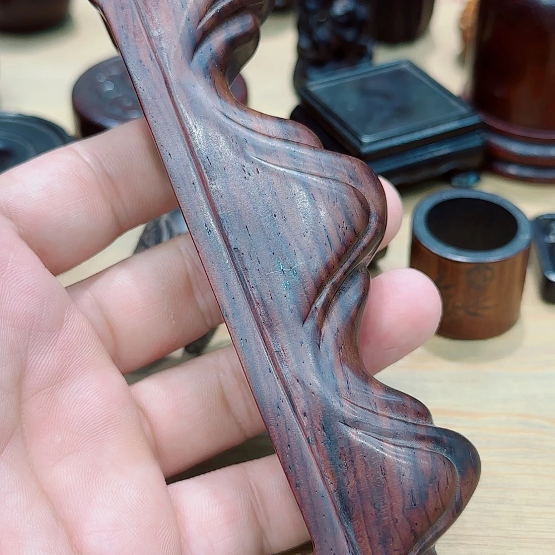 俊***泽红酸枝木类端景台精品