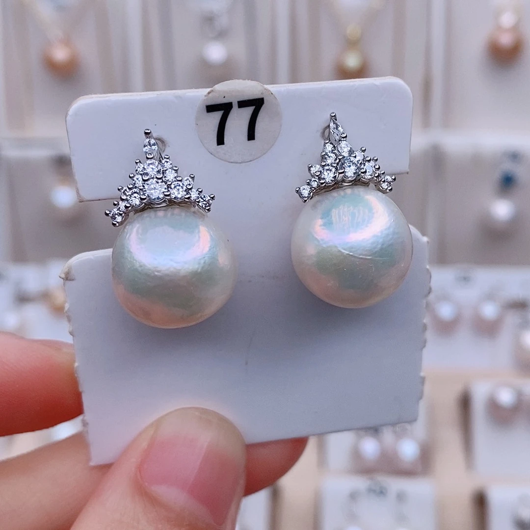 颈饰银S925镶嵌淡水珍珠