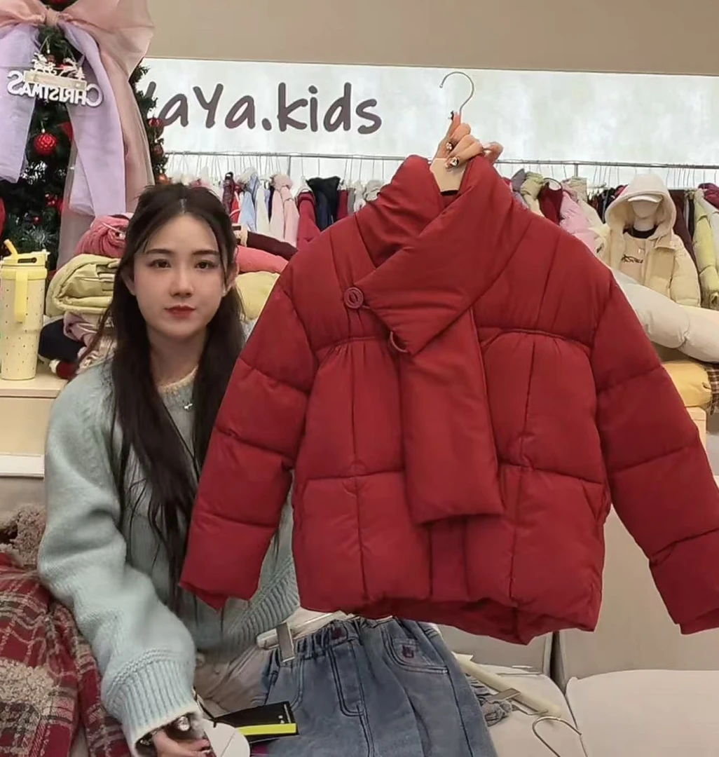 【丫丫童品】女童保暖棉袄洋气韩版冬季F752