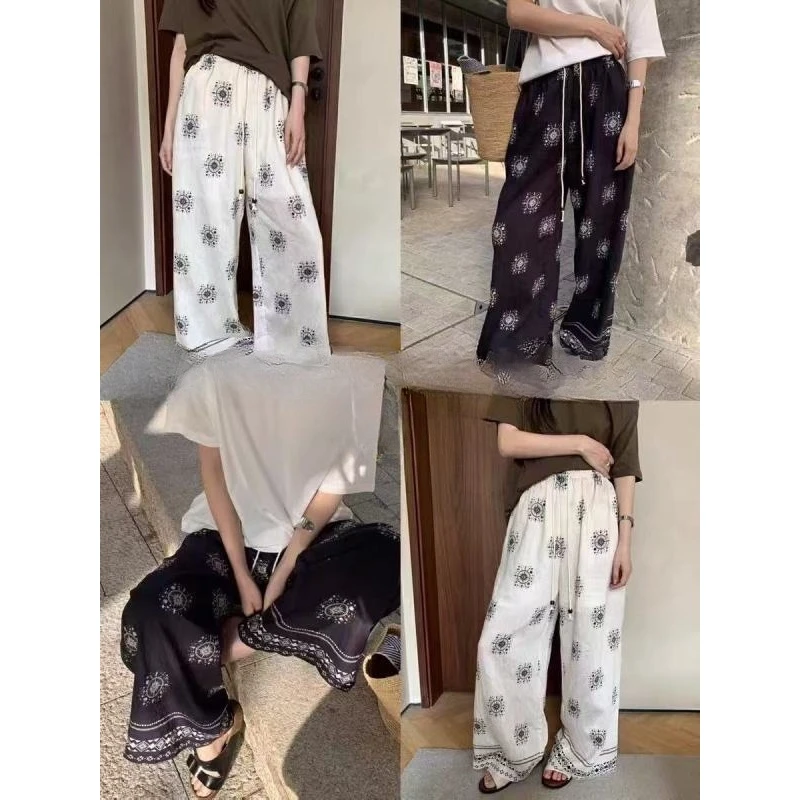 晶姐-22298欧货女装春夏季民族风休闲长裤