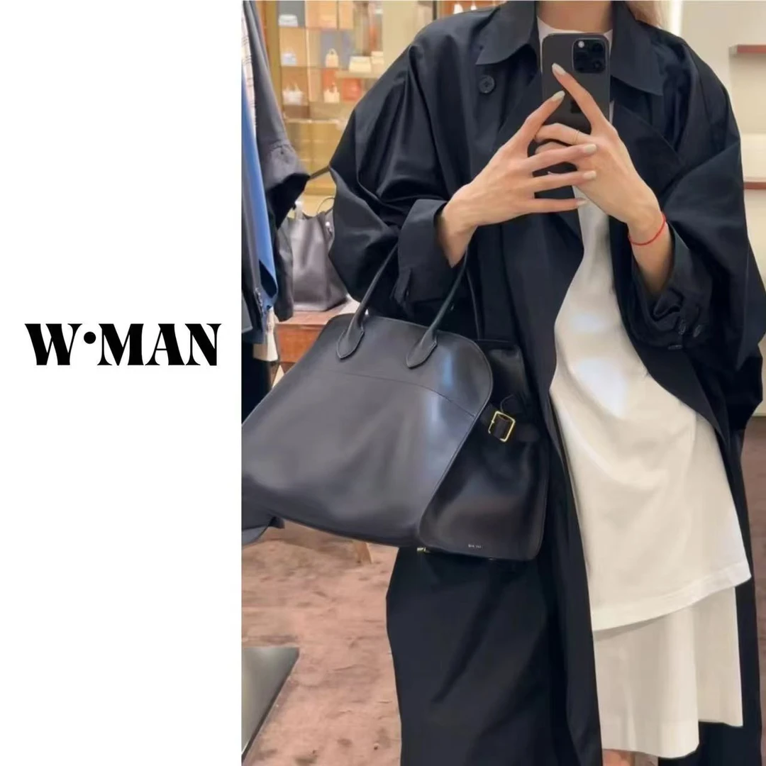 W·MAN“ROW风”极简质感宽松廓形版风衣外套